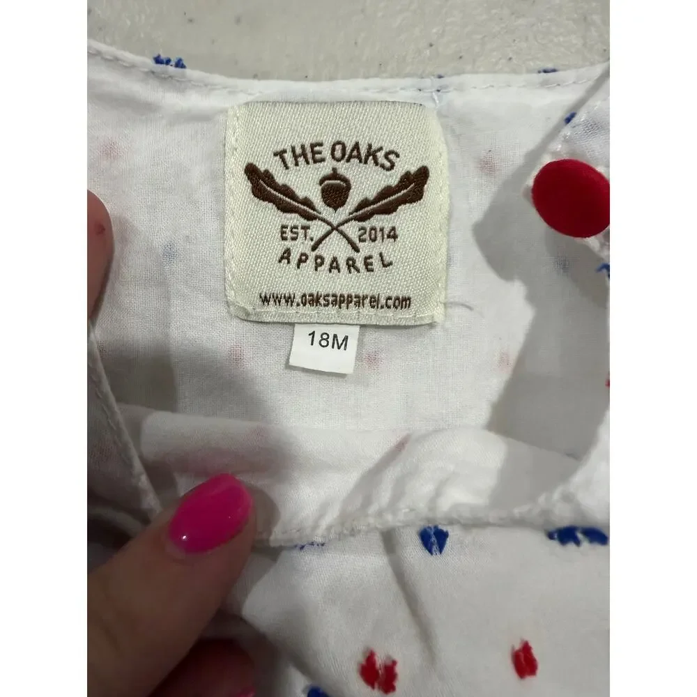 The Oaks Apparel red white blue bubble 18m